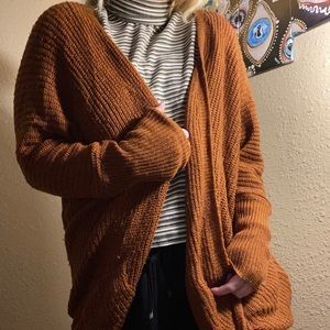 Burnt orange cardigan